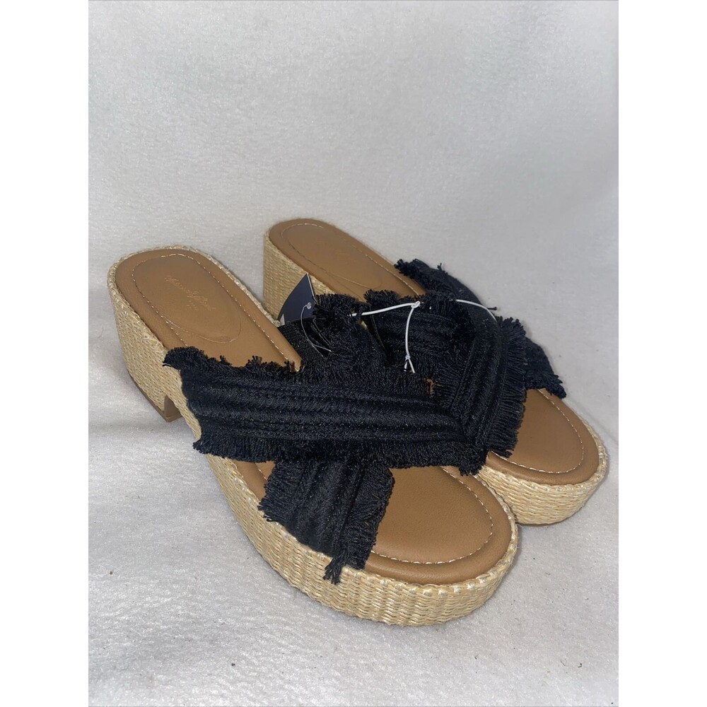 new sandal wedge Universal Thread Boho Hippie Women's Sally Platform 11 Memory